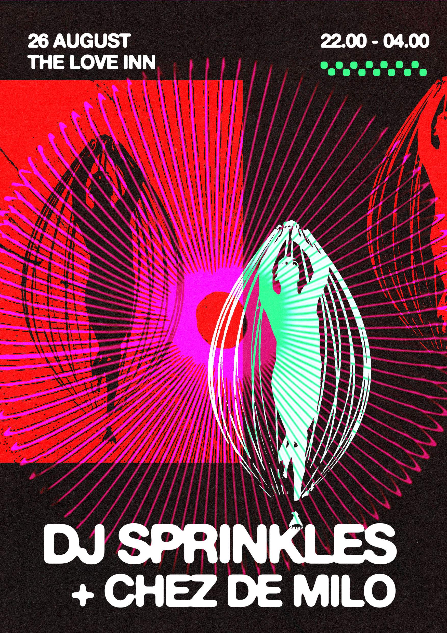 DJ Sprinkles + Chez de Milo - Página frontal
