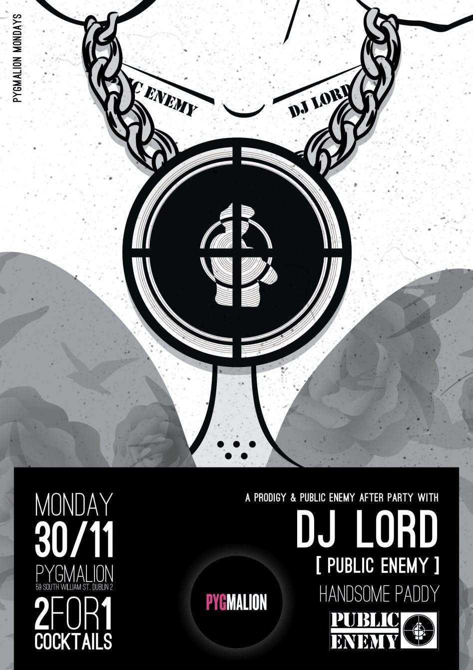Prodigy/Public Enemy After Party with Dj Lord - Flyer back