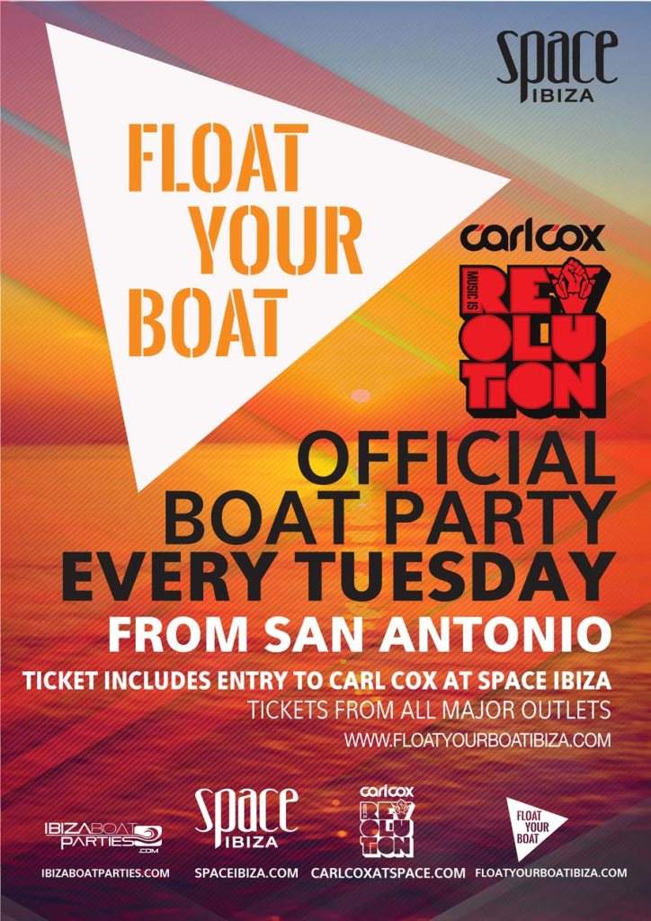 Float Your Boat Opening Boat Party - Página frontal