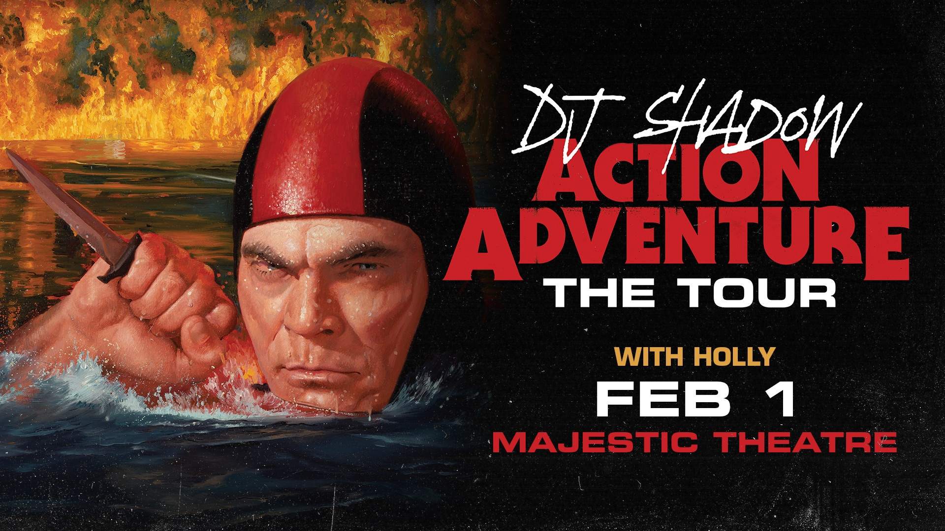 DJ Shadow: Action Adventure Tour - Página frontal