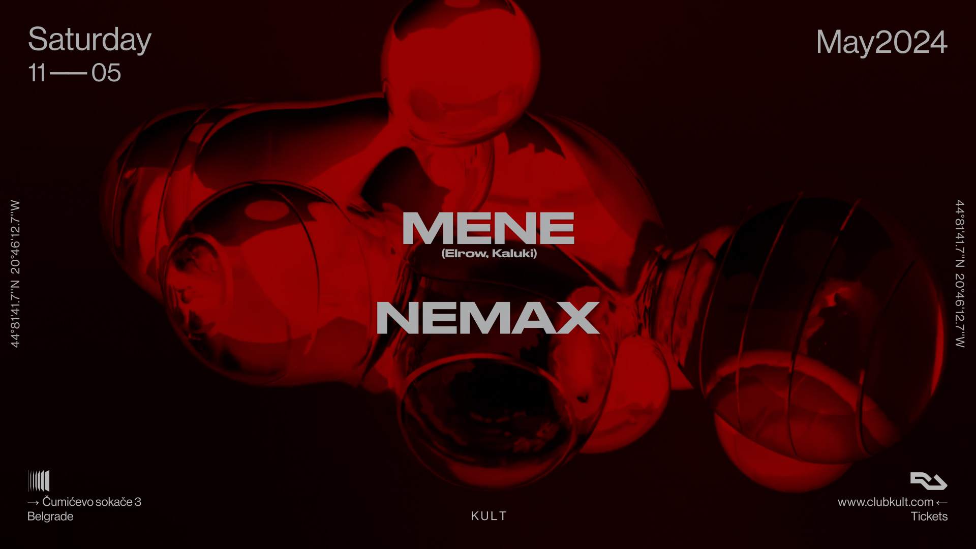 KULT pres. Mene + Nemax - フライヤー表