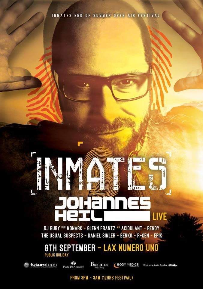 Inmates end of Summer Open Air Festival feat. Johannes Heil  - フライヤー裏