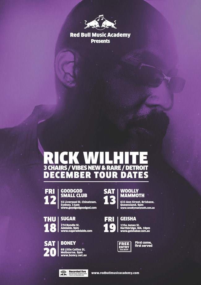 Red Bull Music Academy presents Rick Wilhite - Página frontal