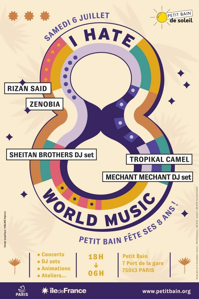 I 8 World Music: Rizan Said + Zenobia + Sheitan Brothers DJ SET ... - フライヤー表