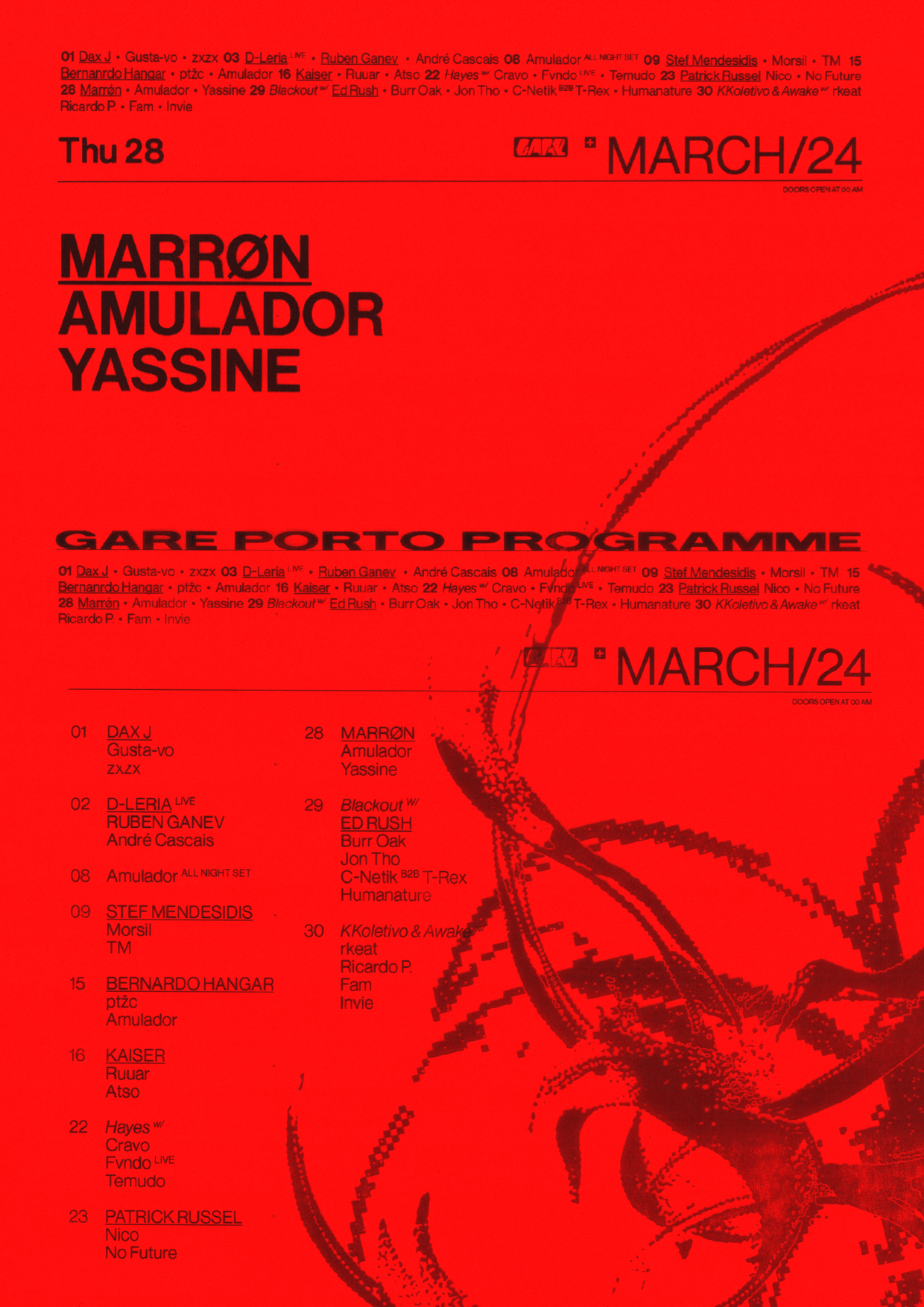 MARRØN + Amulador + Yassine - Página frontal