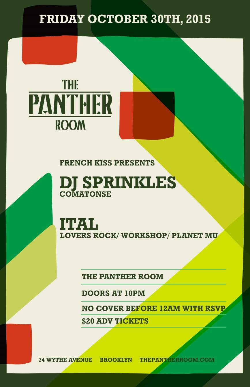 French Kiss presents - DJ Sprinkles/ Ital in The Panther Room - Página frontal