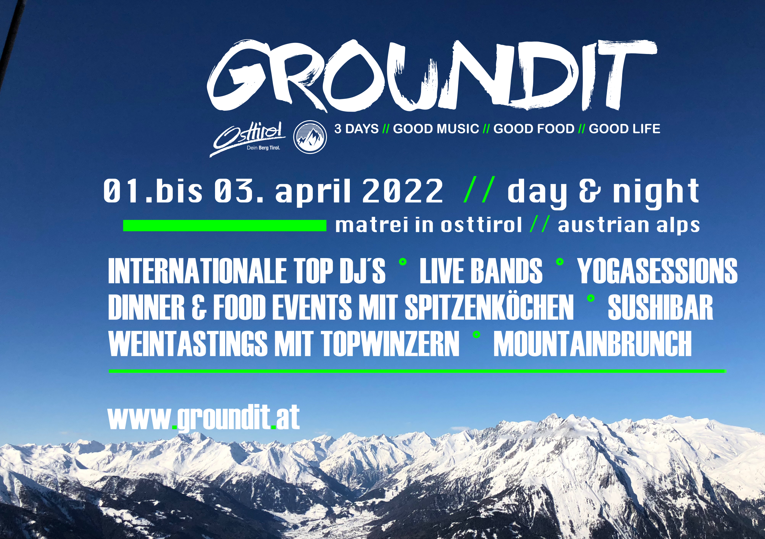 Groundit Festival 2022 - フライヤー裏