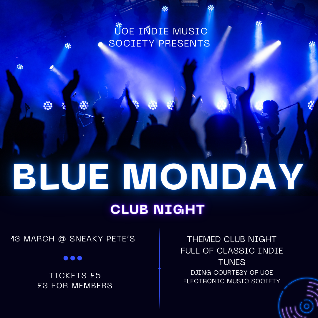 Blue Monday at Sneaky Pete's, Edinburgh