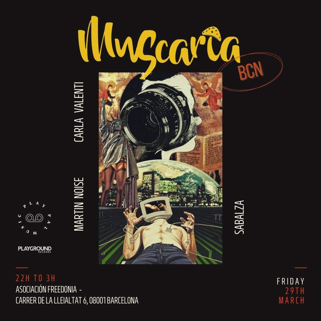 Muscaria #016 with Carla Valenti + Martin Noise + SABALZA - フライヤー裏