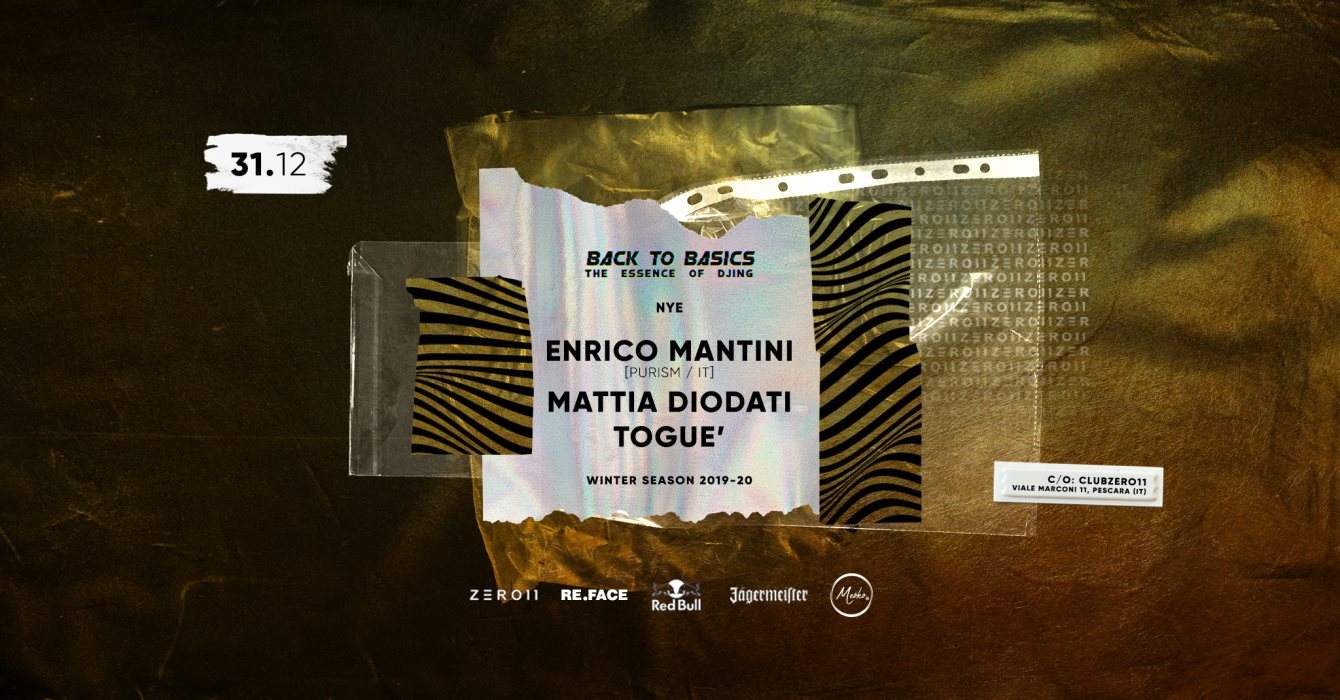 Zero11 Pres. Back To Basics New Years Eve with Enrico Mantini [Purism] - Página frontal