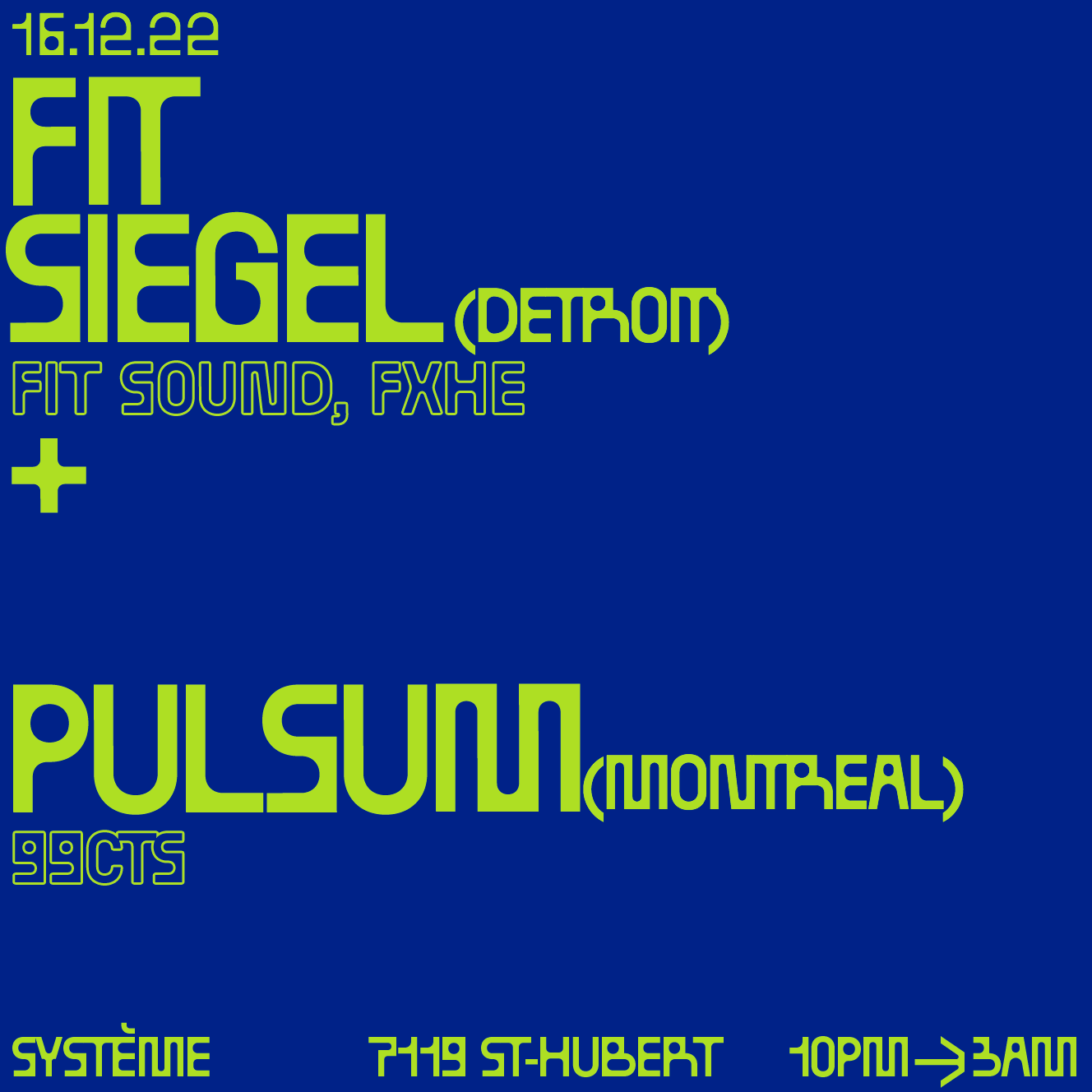 FIT Siegel + Pulsum - フライヤー表