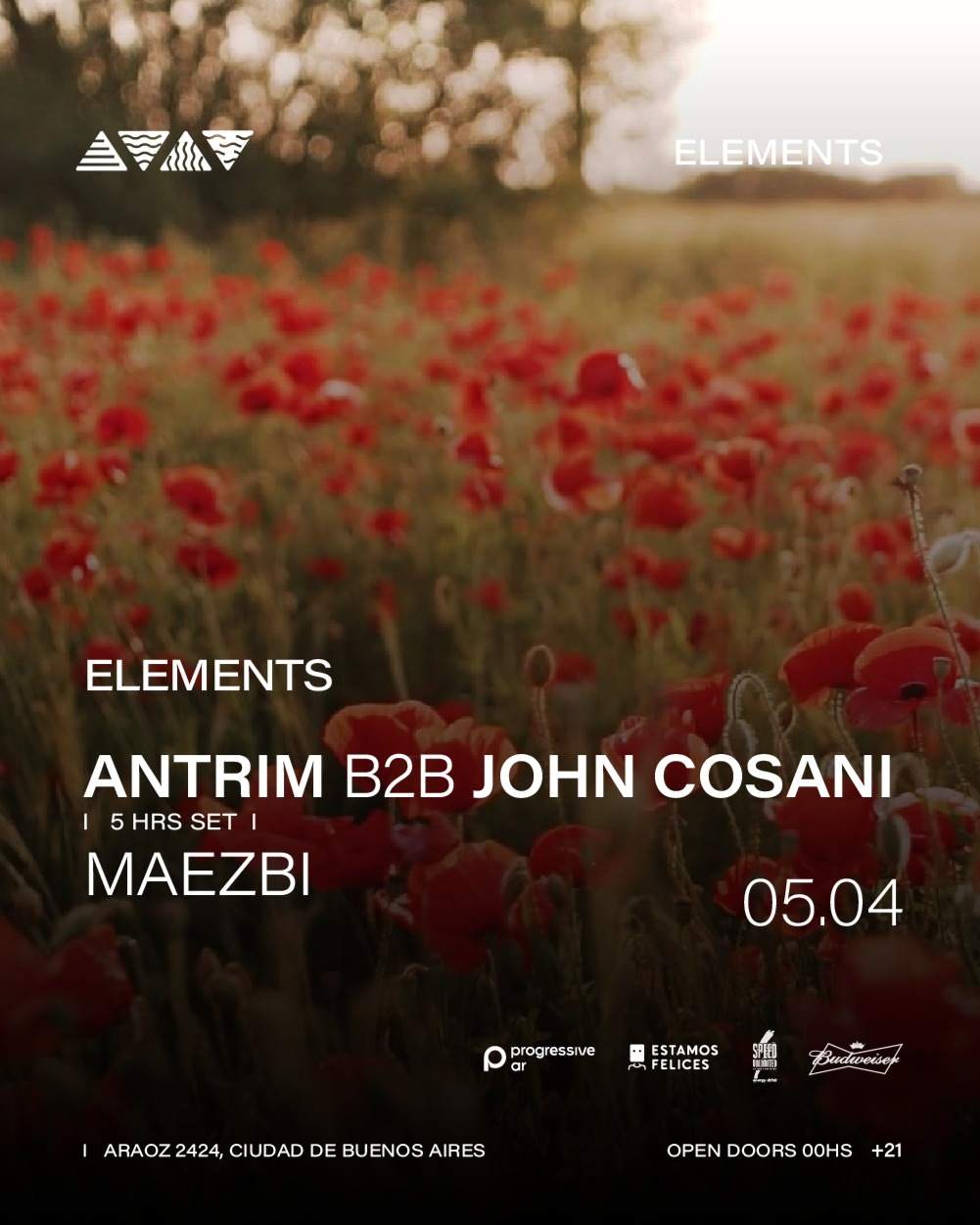 Antrim B2B John Cosani + maezbi - by ELEMENTS - フライヤー表