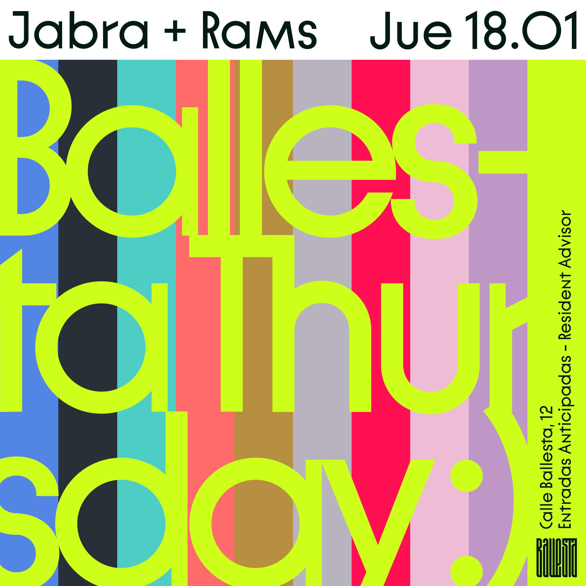 Ballesta Thursday Jabra Rams At Ballesta Club Madrid · Tickets