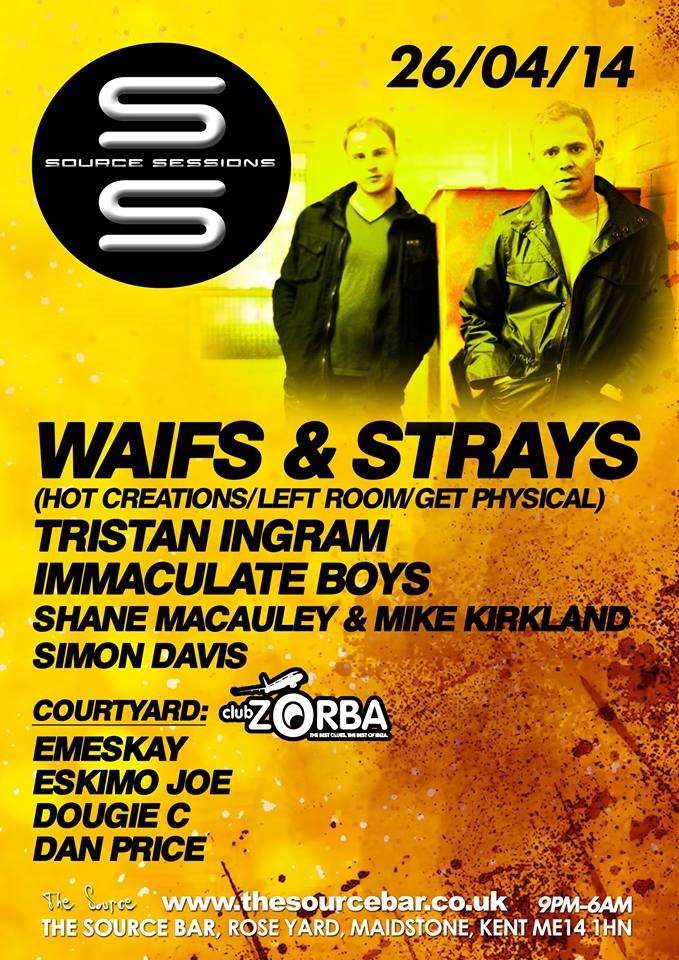 Source Sessions presents Waifs & Strays - フライヤー表