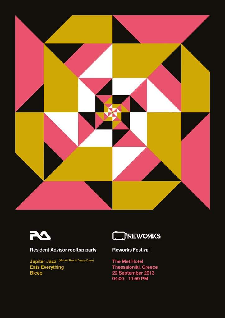Resident Advisor Rooftop Party: Reworks Festival 2013 Day 3 - フライヤー表