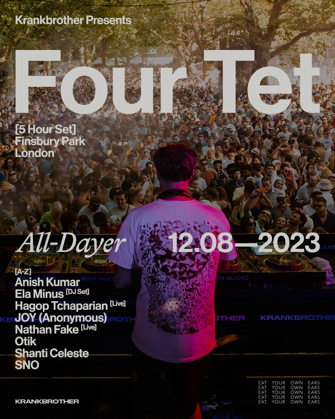 SOLD OUT: krankbrother presents: Four Tet All-Dayer at Finsbury