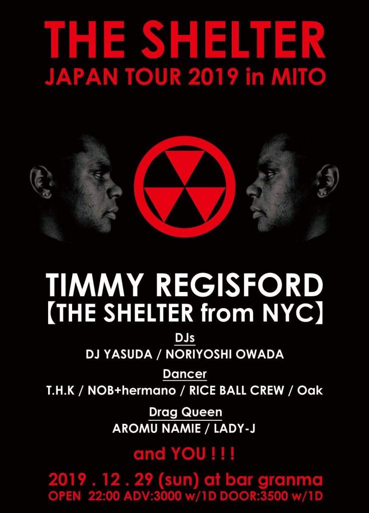 The Shelter Japan Tour 2019 in MITO - フライヤー表