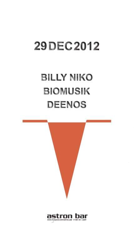 Billy Niko - Deenos - Biomusik - フライヤー表