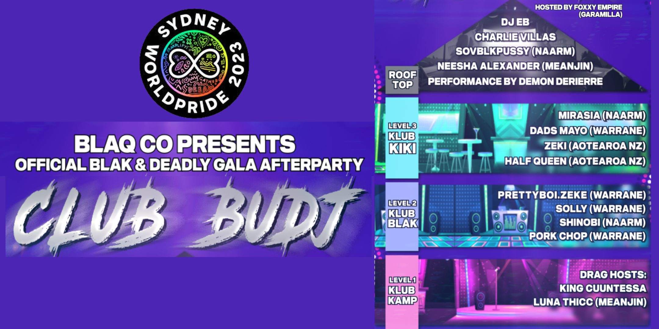 Club Budj - Official Blak & Deadly Gala Afterparty - Página frontal