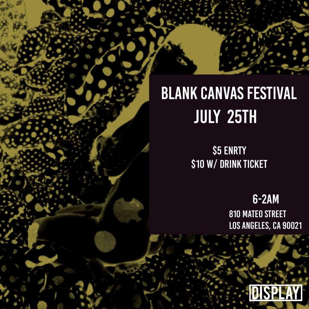 Blank Canvas Festival - Página trasera