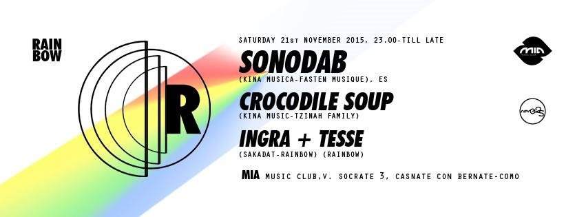 Rainbow presents Sonodab, Crocodile Soup, Ingra, Tesse - Página frontal