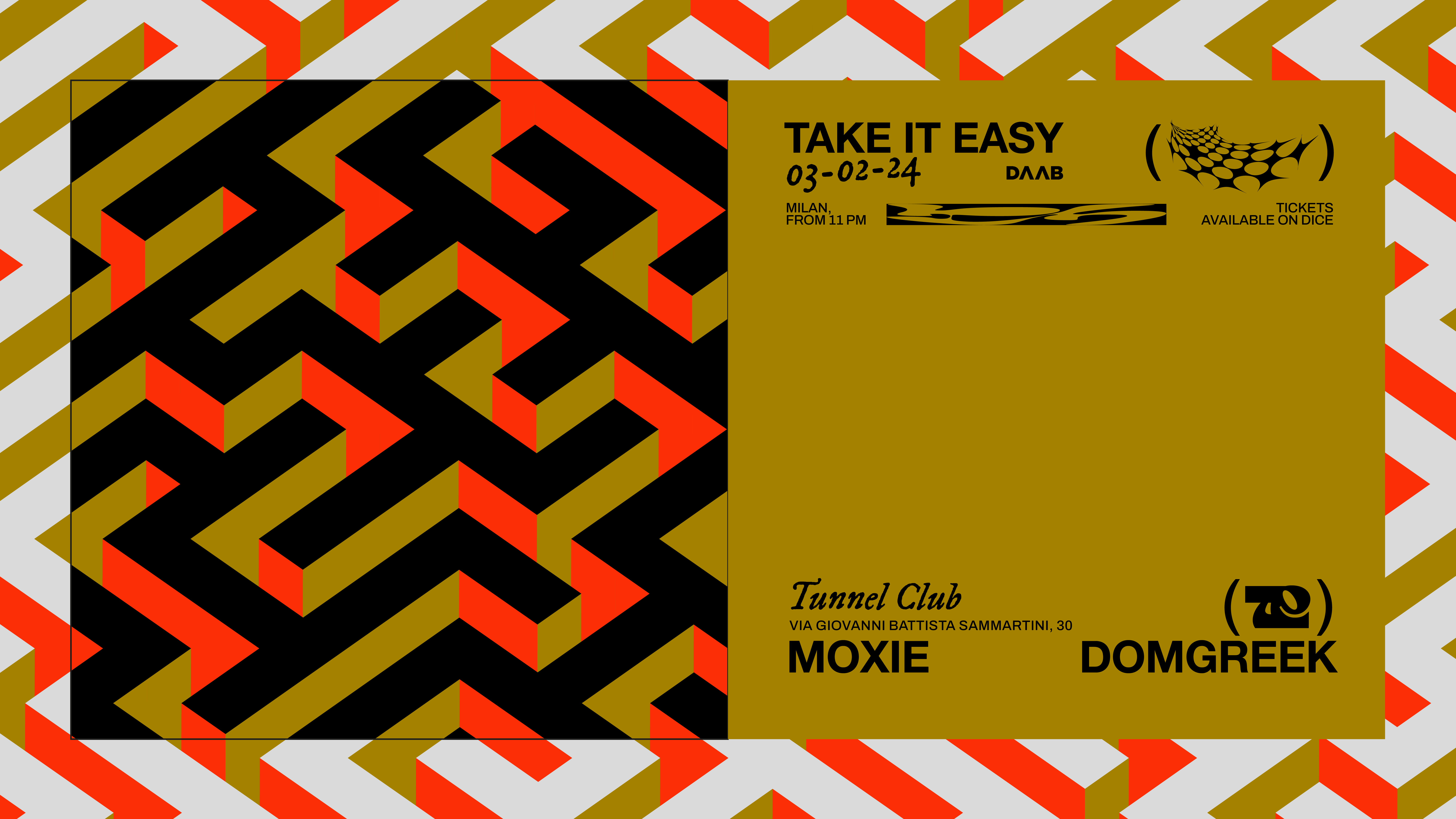 Take It Easy: Moxie + Domgreek - Página frontal