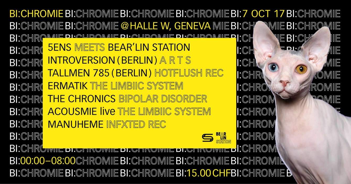 Bi:Chromie - 5ens Meets Bear'lin Station - フライヤー表