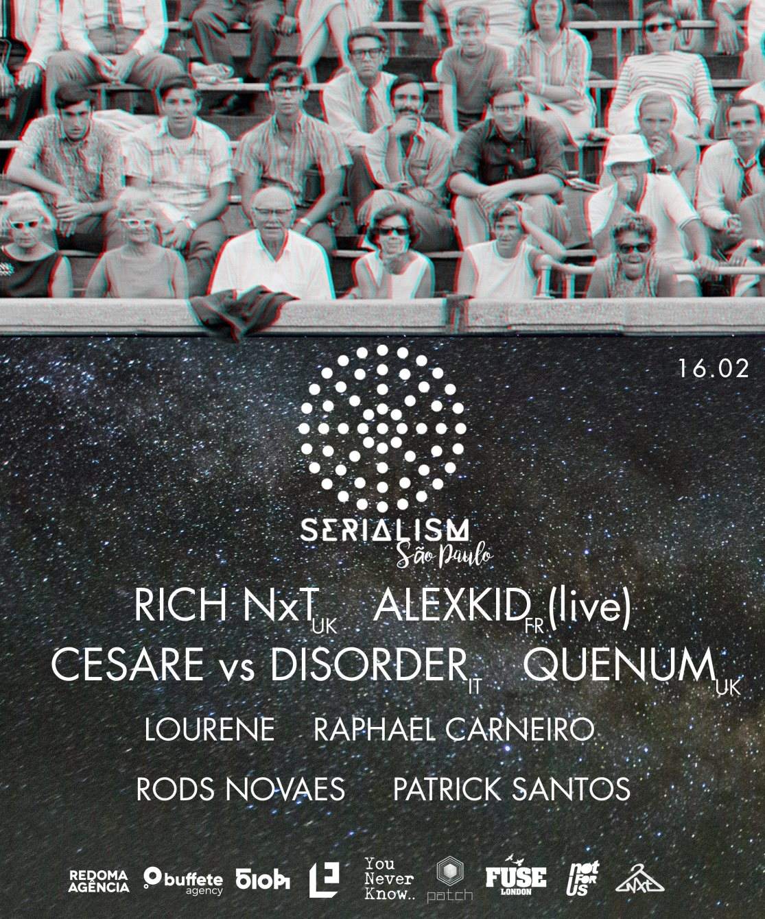 Serialism São Paulo with Rich NxT, Alexkid (Live), Cesare vs Disorder, Quenum - フライヤー表