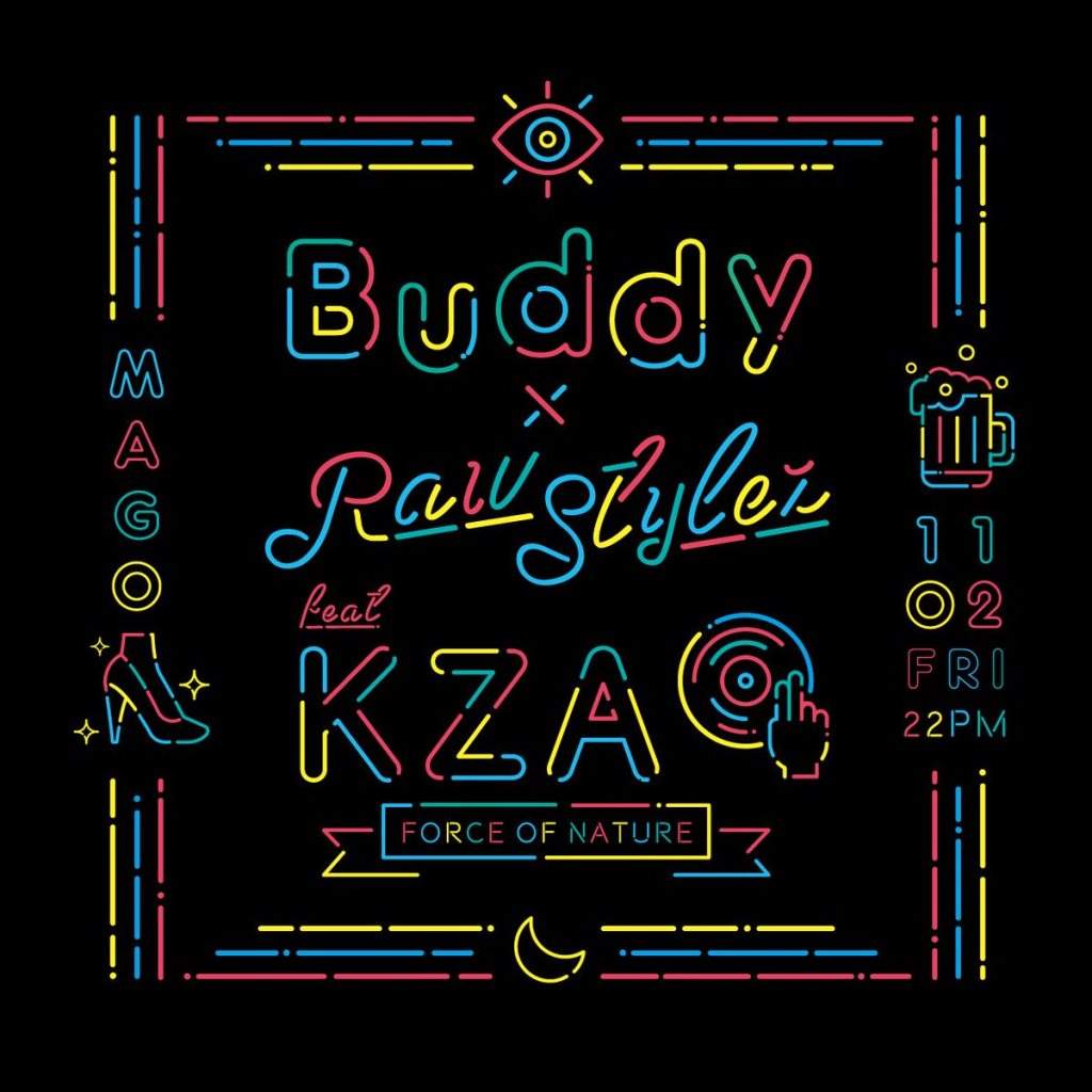Buddy×raw Stylez Feat.KZA - フライヤー表