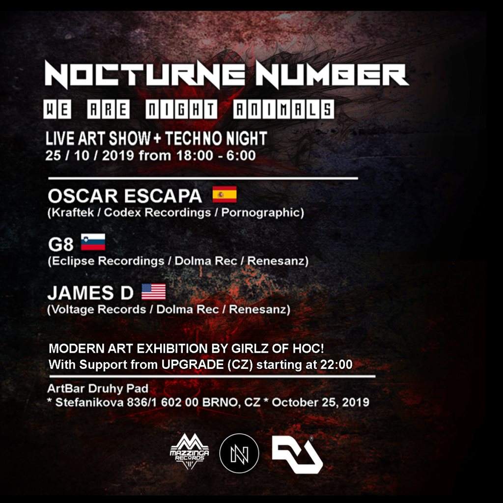 Nocturne Number Underground Showcase: Real Art Meets Real Techno - Página frontal