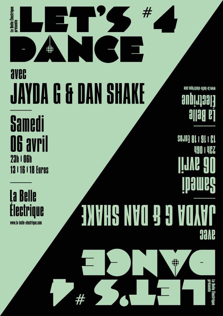 Let's Dance#4 Avec Jayda G & DAN Shake - フライヤー表