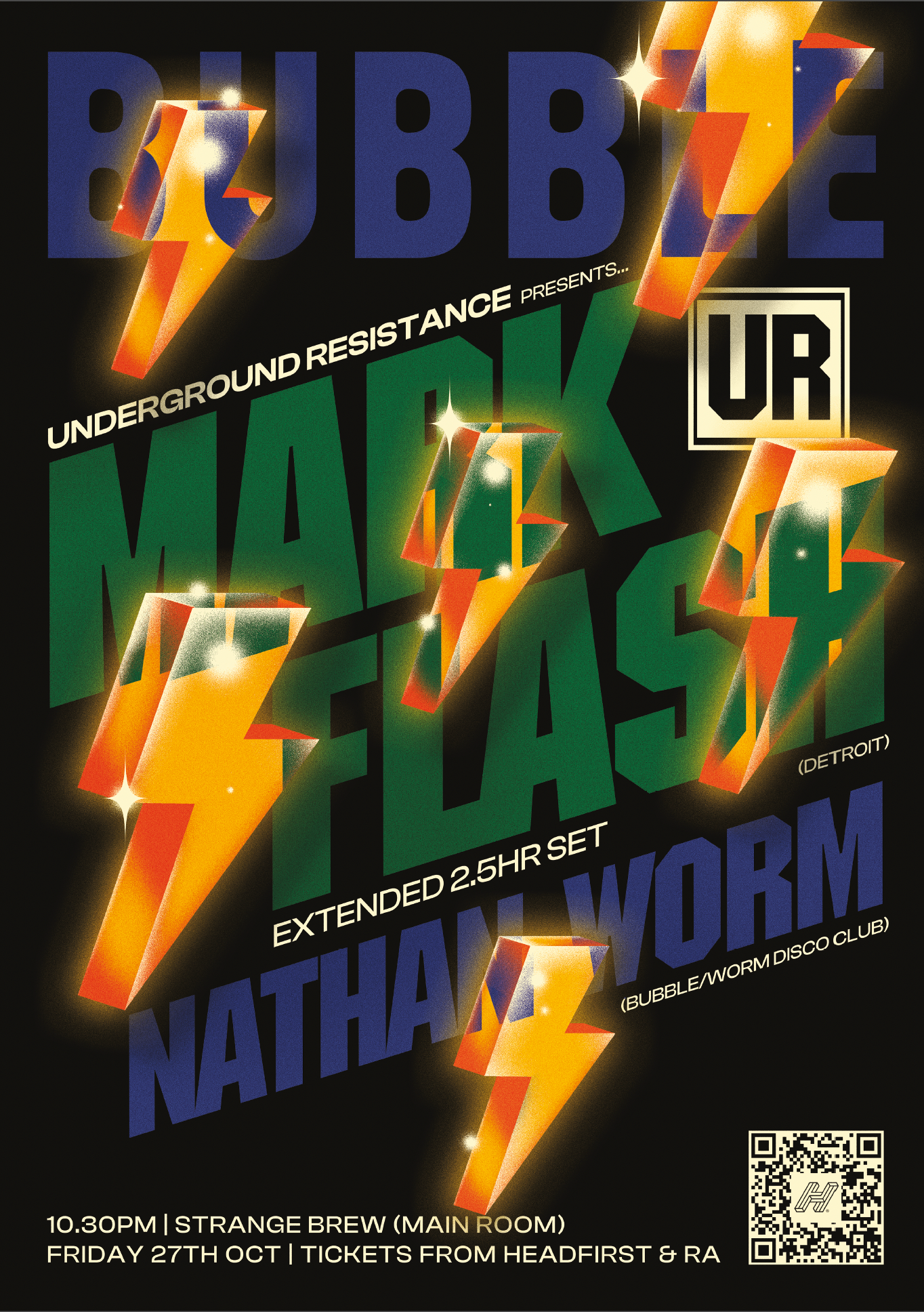 Underground Resistance presents Mark Flash // BUBBLE  - Página frontal