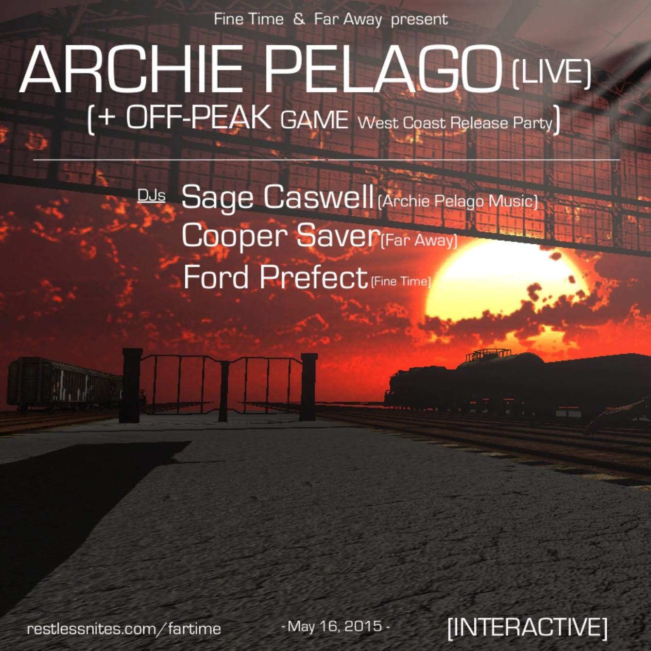 Fine Time & Far Away present: Archie Pelago - フライヤー表