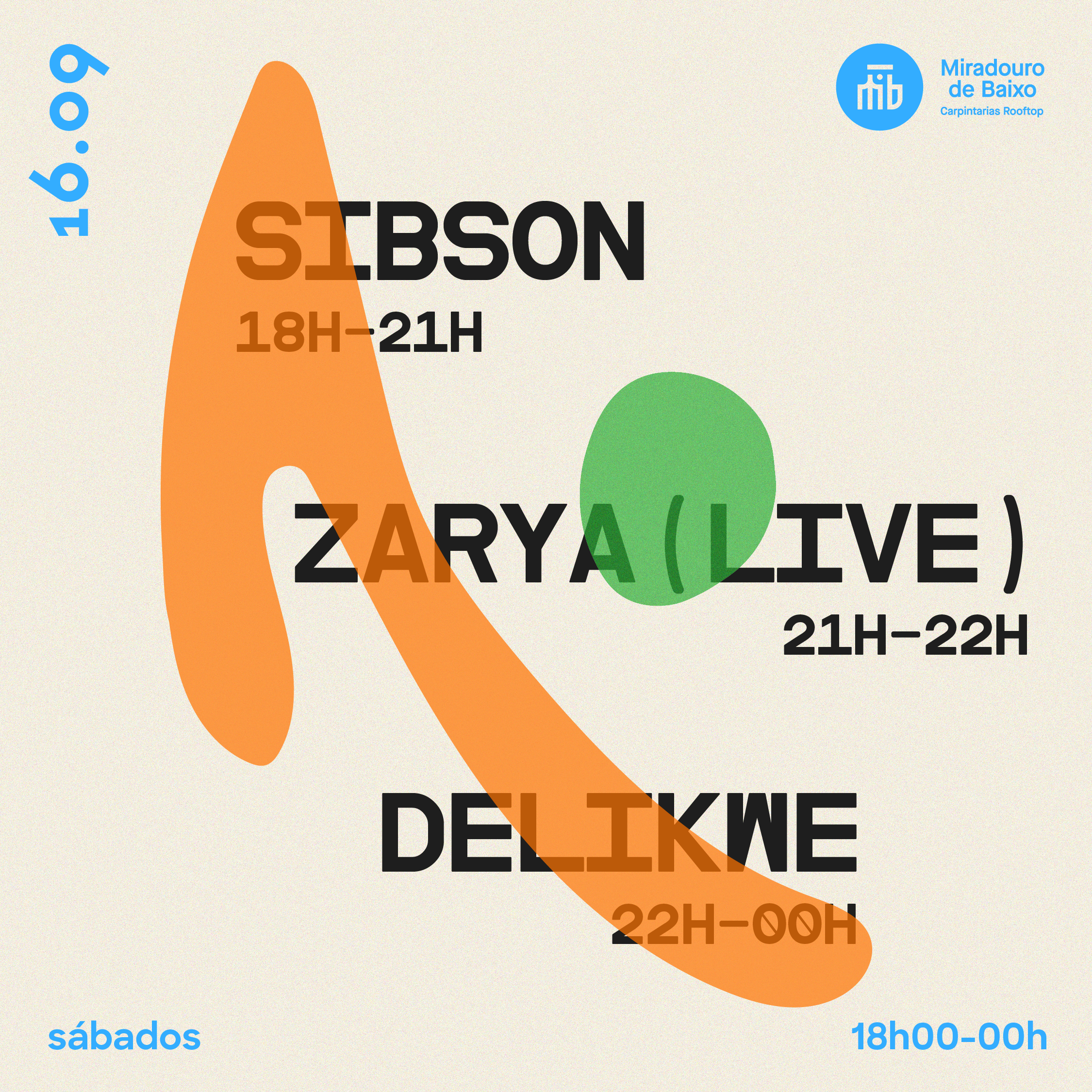 Sibson, Zarya (Live) & Delikwe - Página frontal