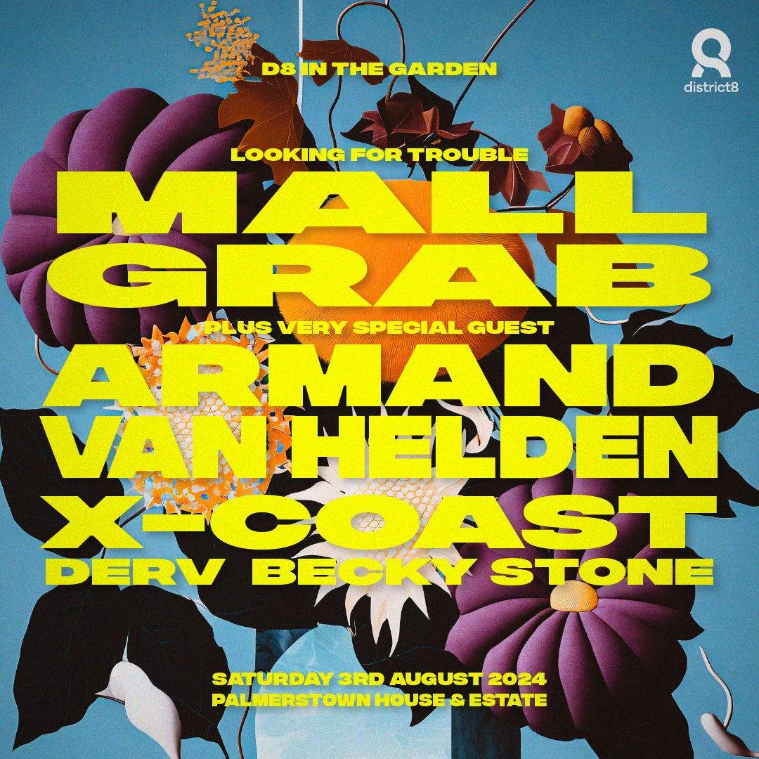 D8 In The Garden - Mall Grab x Armand Van Helden - フライヤー裏