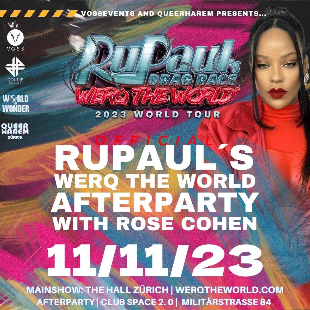Official RuPaul´s Werq the World Afterparty with Rose Cohen - Página trasera