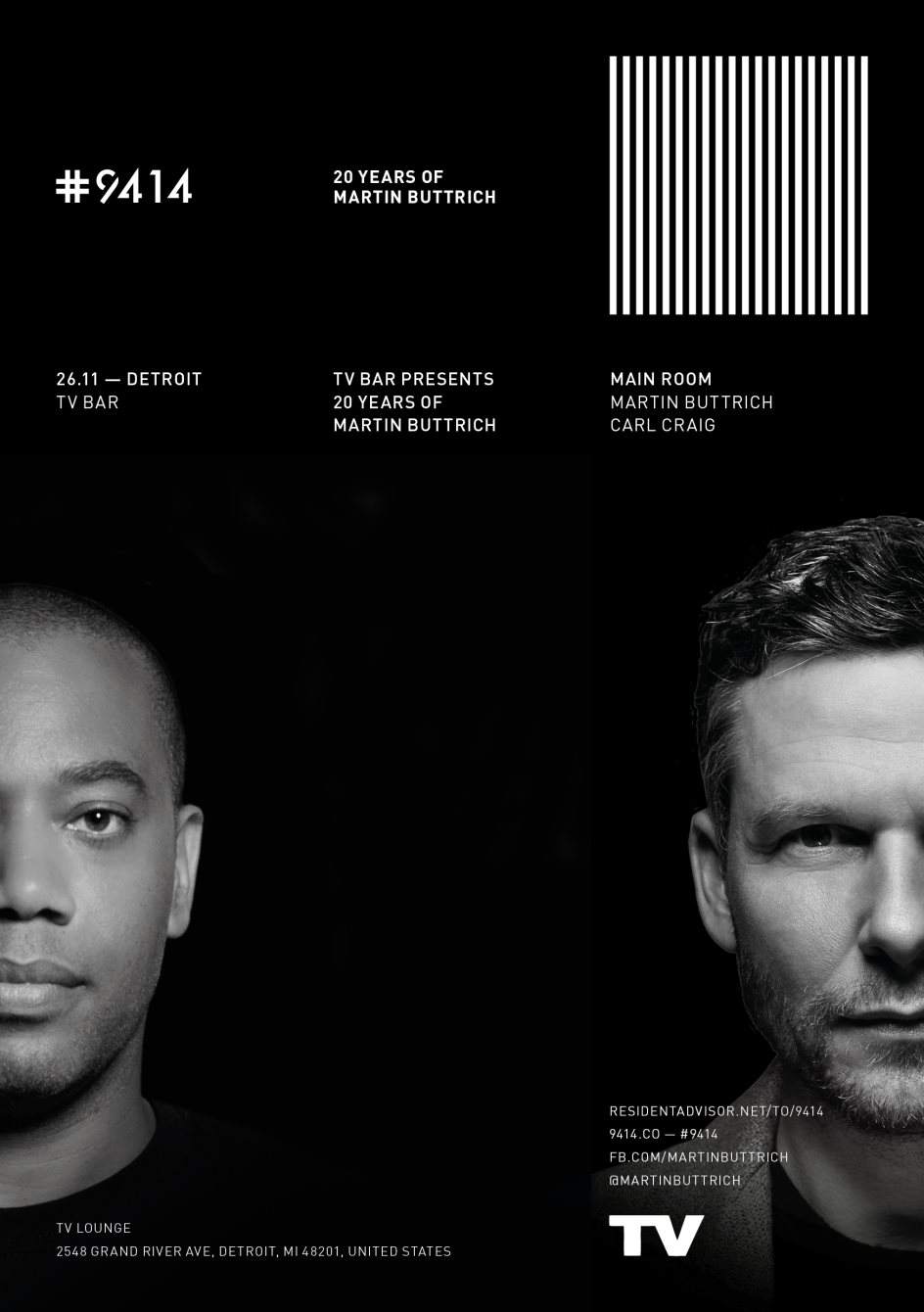 #9414 20 Years of Martin Buttrich Tour with Carl Craig - Página frontal