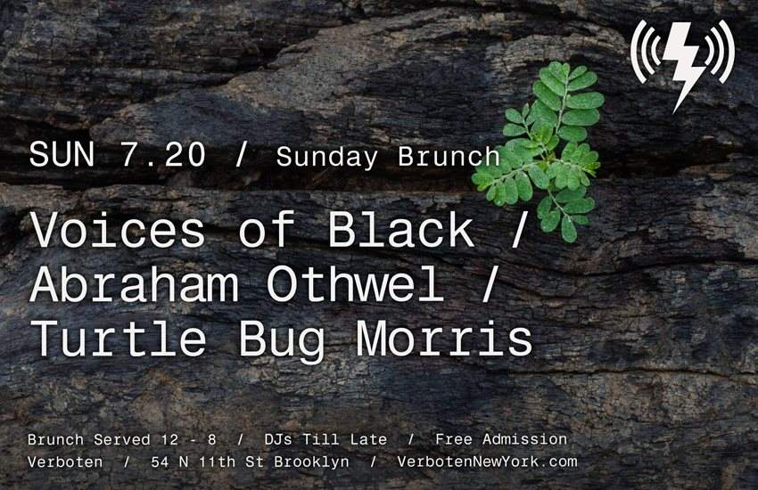 Sunday Brunch: Voices of Black / Abraham Othwell / Turtle Bugg - Página trasera