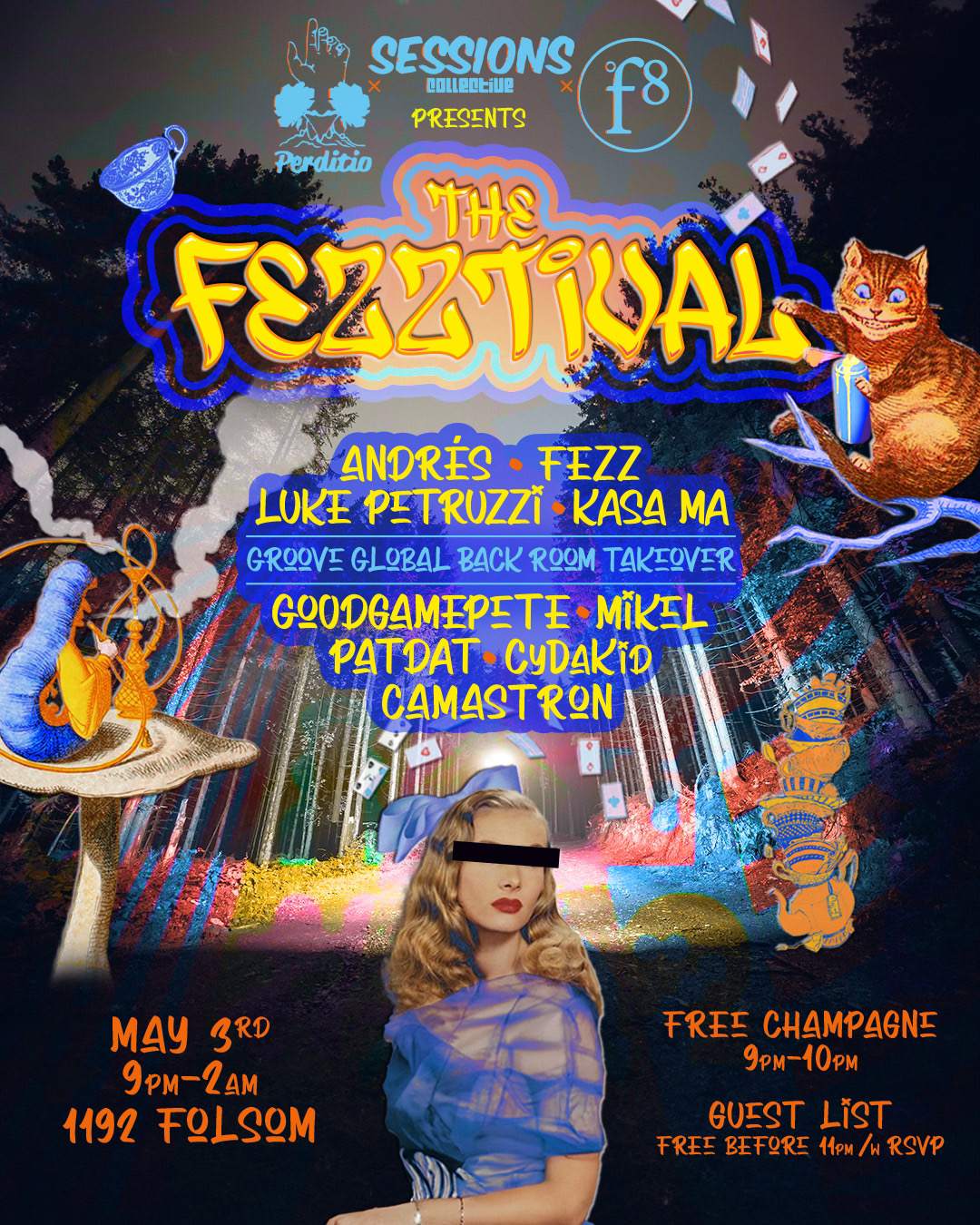 THE FEZZTIVAL presented by Sessions Collective x Perditio x F8 - フライヤー表