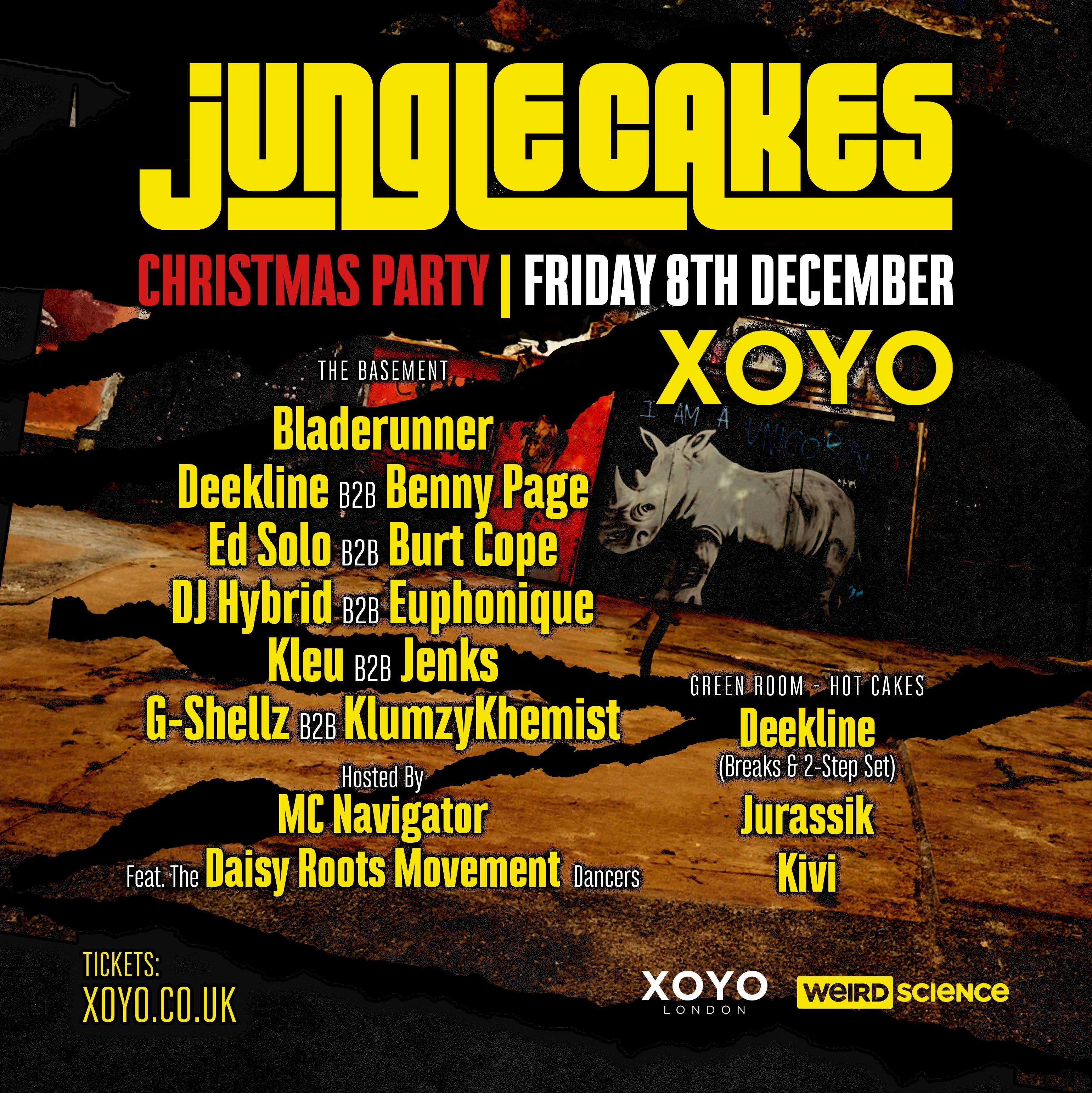 Jungle Cakes Christmas Party: London (Drum & Bass, Jungle) - フライヤー裏