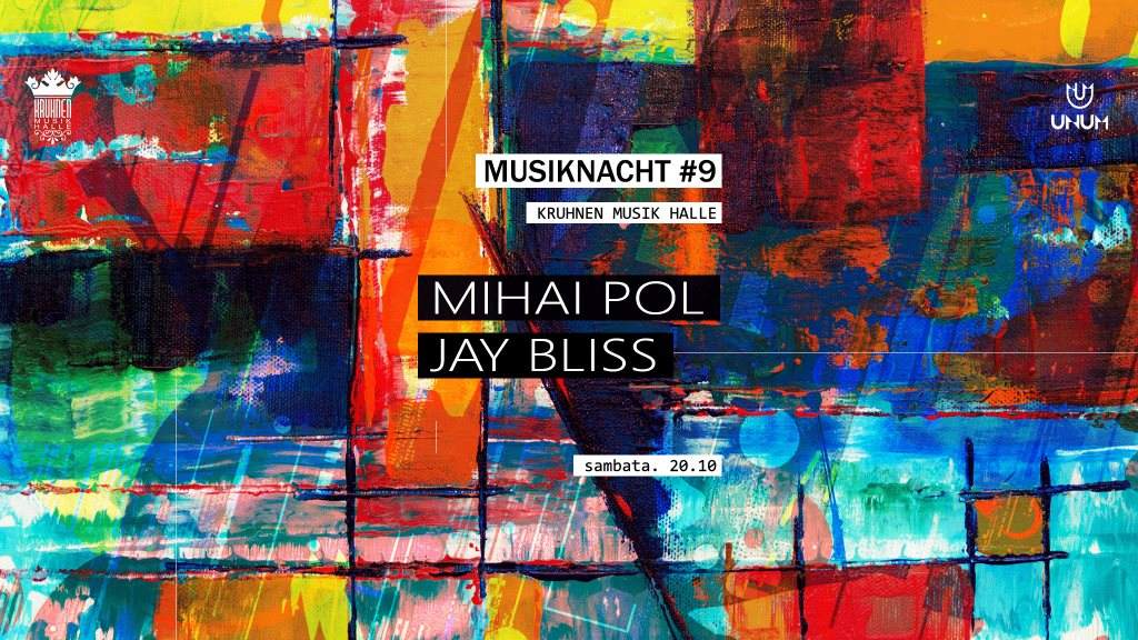 Musiknacht #9: Jay Bliss, Mihai Pol, Ciprian Popa - フライヤー表