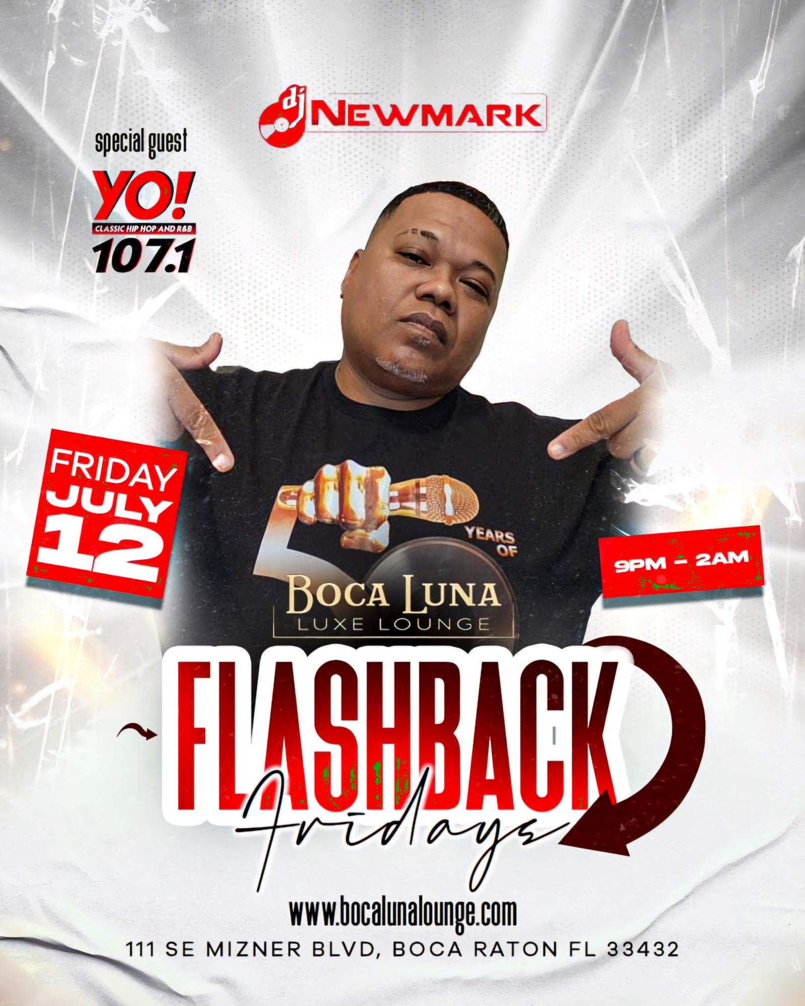 DJ Newmark performing live for Flashback Fridays at One11 Boca Raton ...