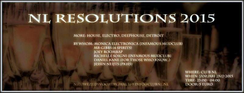 Resolutions - House, Deephouse, Detroit - フライヤー表