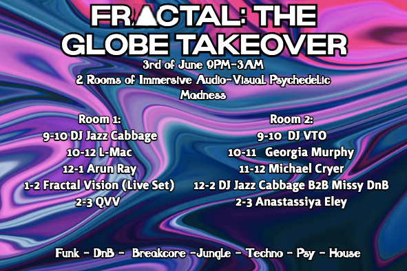 Fractal: The Globe Takeover - フライヤー裏