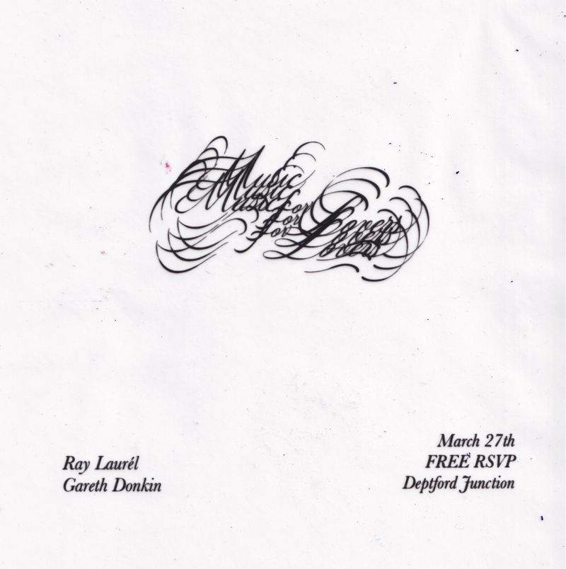 Ray Laurél: Music For Lovers Release Party at Deptford Junction, London