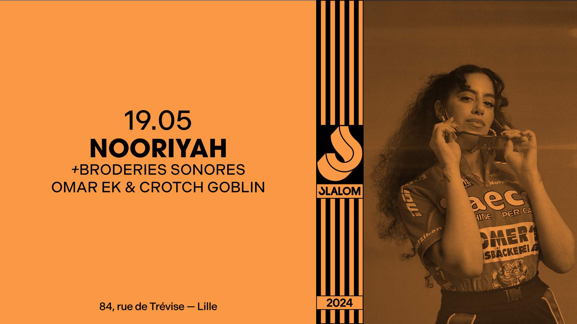 Slalom: Nooriyah • Omar Ek • Crotch Goblin [Arabic • Dance] - フライヤー表