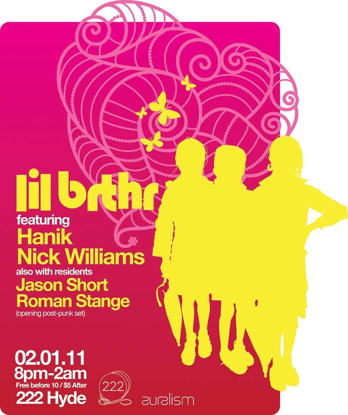 Lil Brthr with Hanik and Nick Williams - フライヤー表
