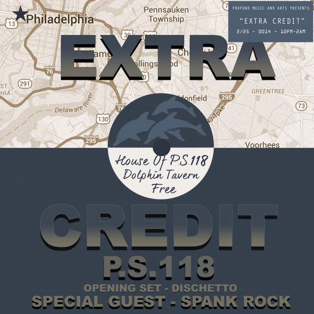 Extra Credit with Spank Rock, Dischetto & P.S.118 - Página frontal