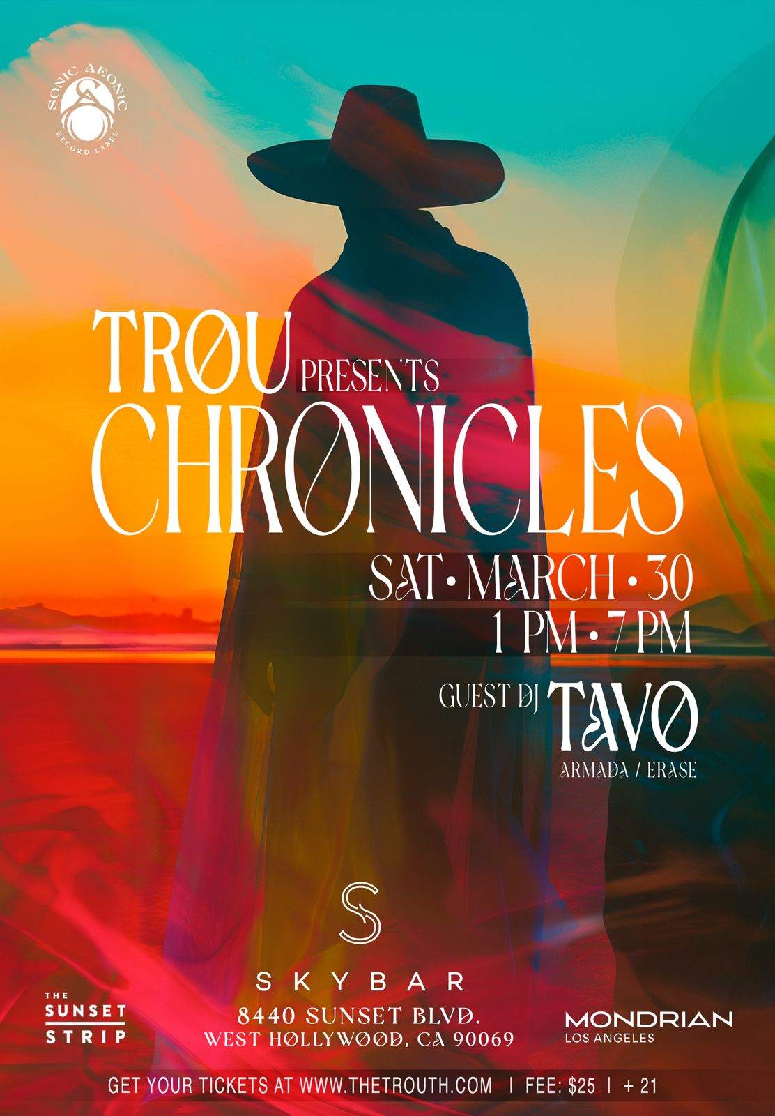 Trou presents Chronicles: Pool Party at Skybar - フライヤー表