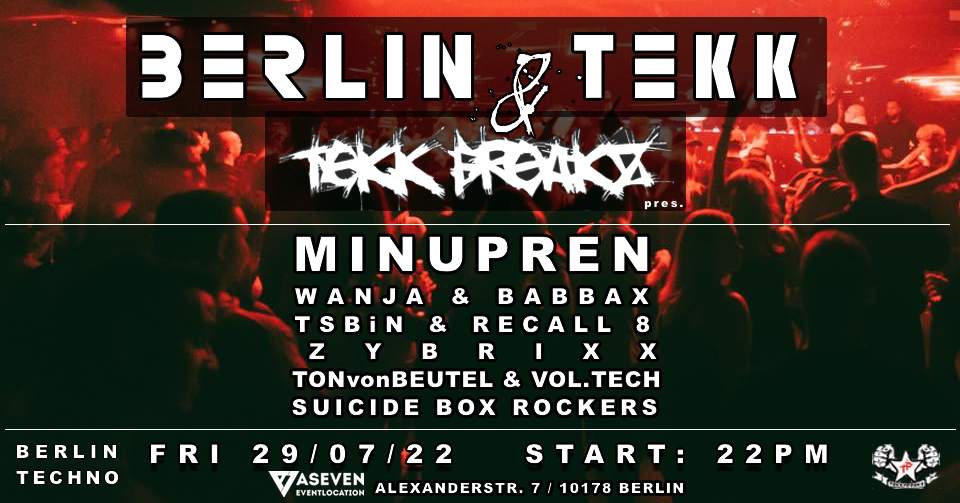 BERLIN TEKK & TEKK FREAKZ: WE LOVE HARDTEKK - フライヤー表